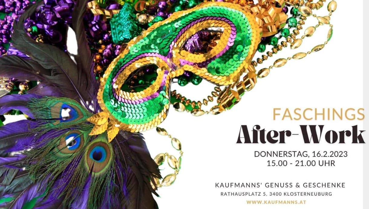 Faschings After-Work | Stadtmarketing Klosterneuburg