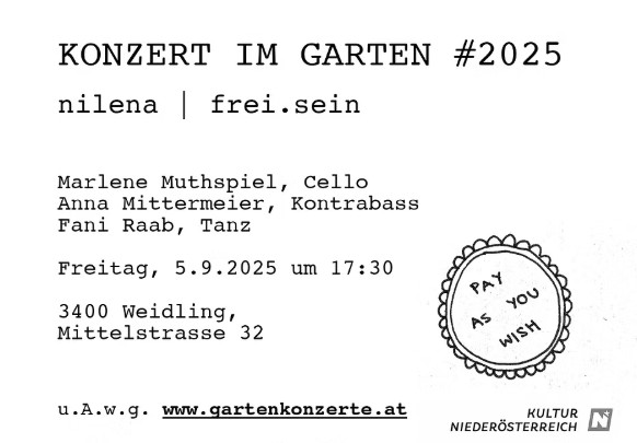 Konzert im Garten #2025 – Stadtmarketing Klosterneuburg
