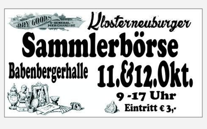 Sammlerbörse Klosterneuburg – Stadtmarketing Klosterneuburg