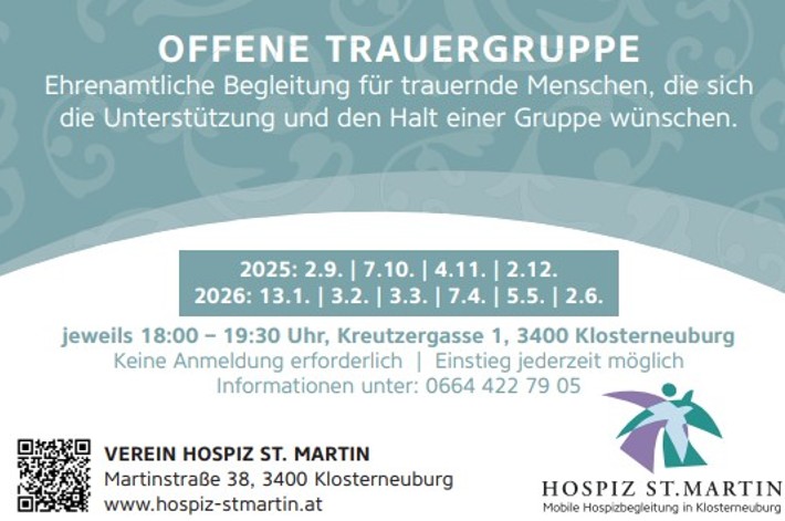 Offene Trauergruppe – Stadtmarketing Klosterneuburg