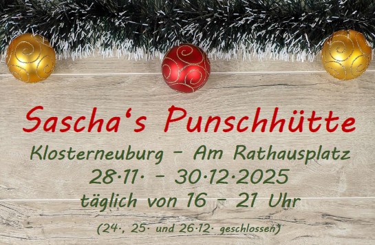 Sascha´s Punschhütte – Stadtmarketing Klosterneuburg