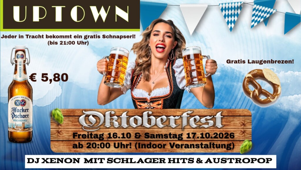 OKTOBERFEST @ Uptown – City Marketing Klosterneuburg