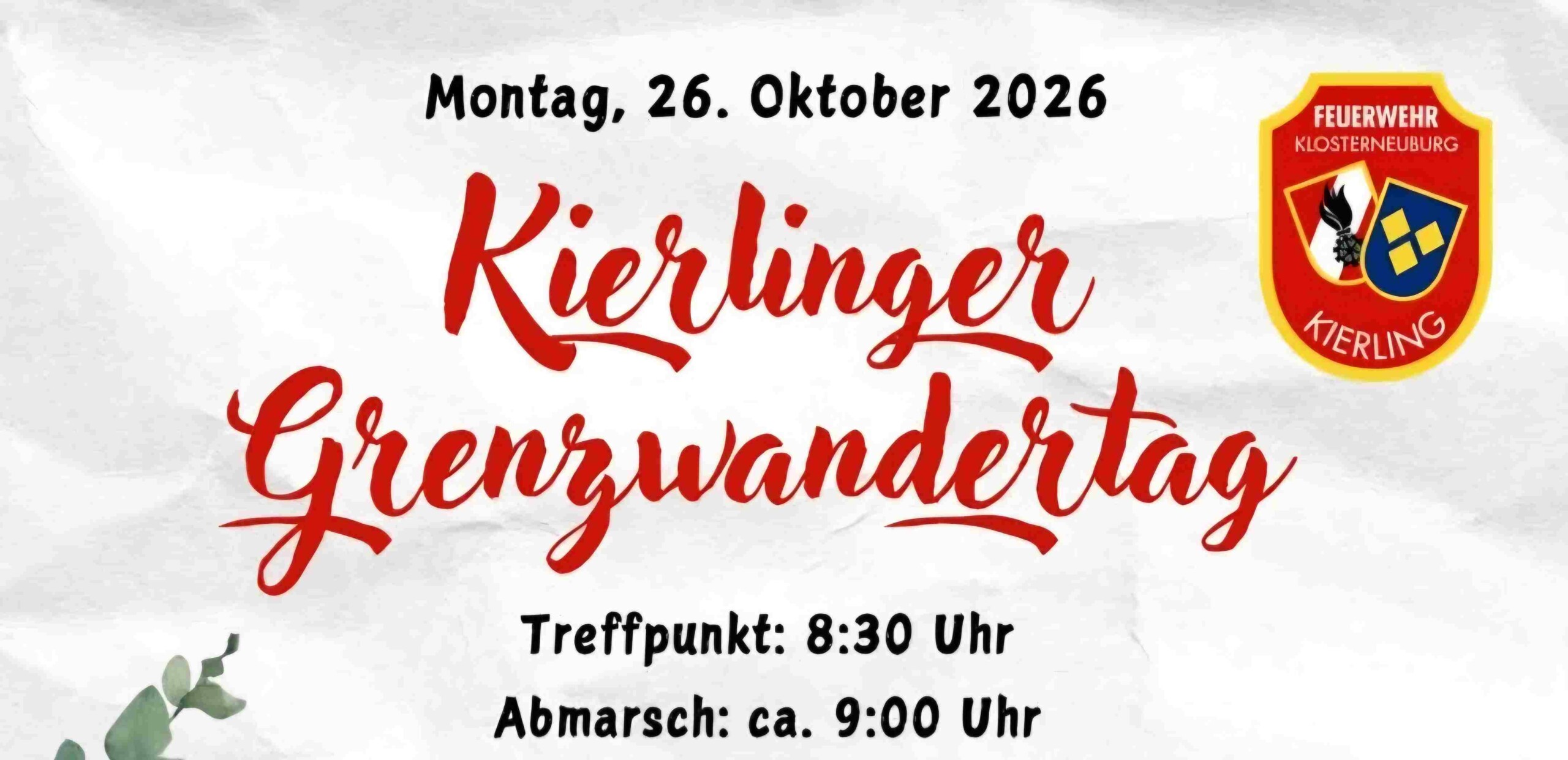 Kierlinger Grenzwandertag am Nationalfeiertag – Stadtmarketing Klosterneuburg
