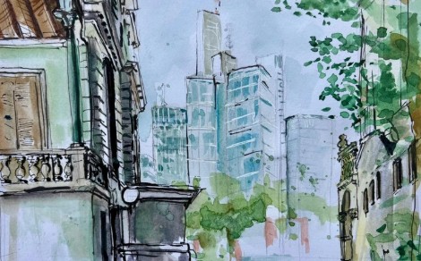 Urban Sketching – die aquarellierte Skizze – Stadtmarketing Klosterneuburg